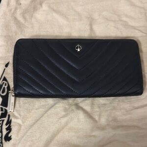 Kate Spade Black Quilted Wallet